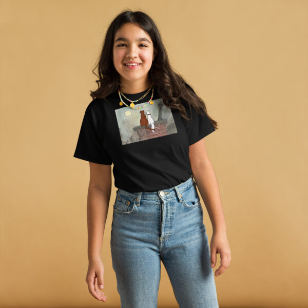 Cat and Dog over the Chimney Youth classic tee - Image 2