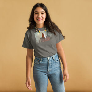 Cat and Dog over the Chimney Youth classic tee