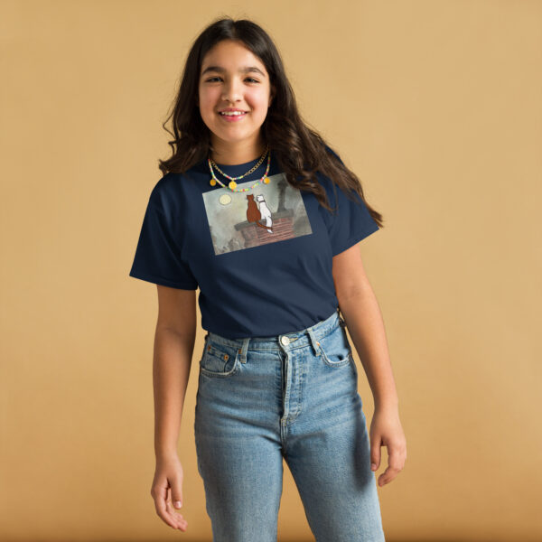 Cat and Dog over the Chimney Youth classic tee - Image 3
