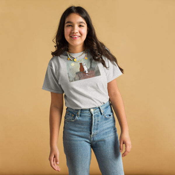 Cat and Dog over the Chimney Youth classic tee - Image 9